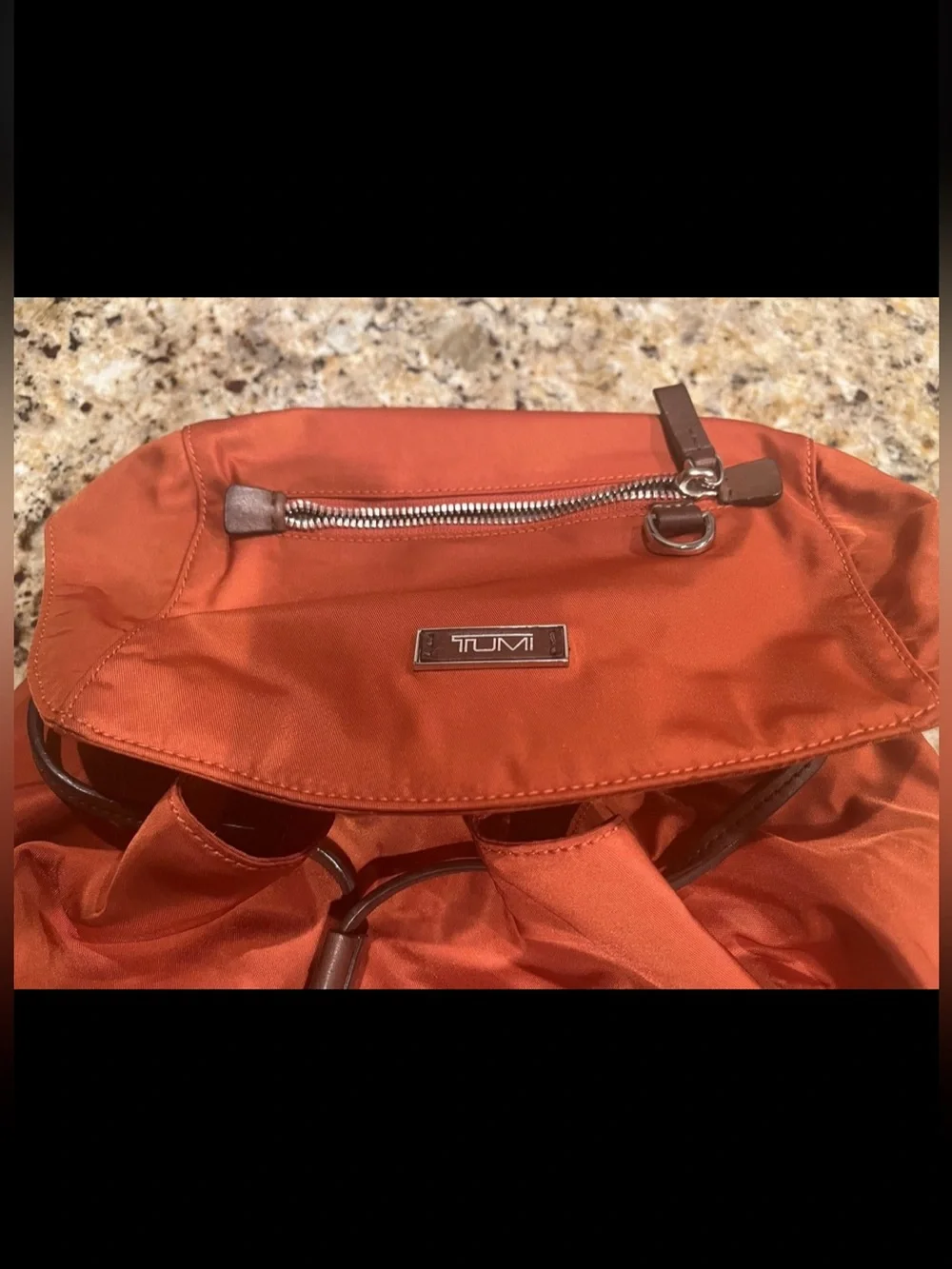 Tumi Voyageur Basel Backpack, Orange/brown ladies backpack